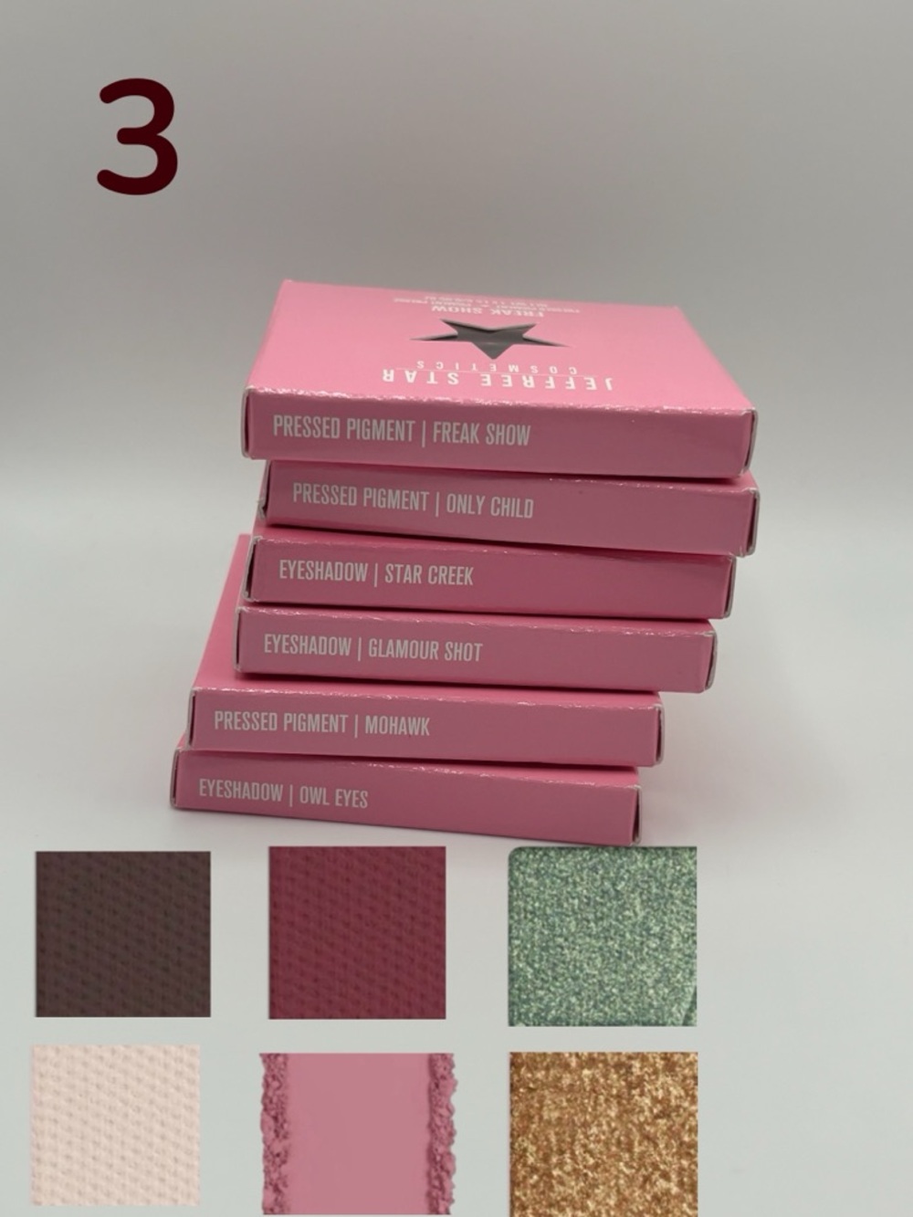 Jeffree Star Artistry Single Eyeshadow Bundles -Price is for set of 6 eyeshadows - Picture 4 of 7